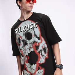 Kook N Keech Oversized Fit Graphic Printed Pure Cotton T-shirt-picture-31