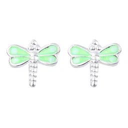 Abhooshan Girls 92.5 Sterling Silver Contemporary Studs Earrings-image-82