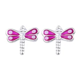 Abhooshan Girls 92.5 Sterling Silver Contemporary Studs Earrings-image-88