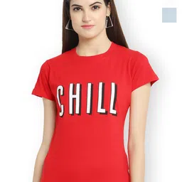 Fabflee Women Multicoloured 3 Printed Extended Sleeves T-shirt-picture-19