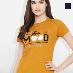 Fabflee Women Multicoloured 4 Printed Extended Sleeves T-shirt-picture-38