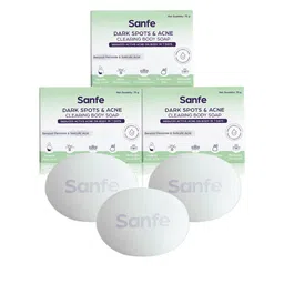 Sanfe Set of 3 Dark Spots & Acne Clearing Body Soap with Salicylic Acid - 75 g each-image-92