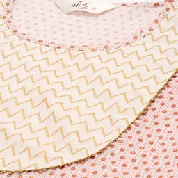 MAAND Women White Floral Printed Empire Gotta Patti Kurta with Trousers & With Dupatta image 5