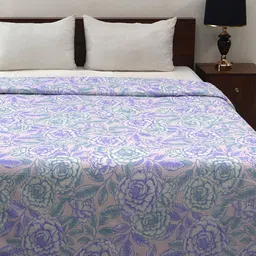 Bombay Dyeing Allure 144 TC 100% Cotton Lavender Double King Duvet Cover image 5