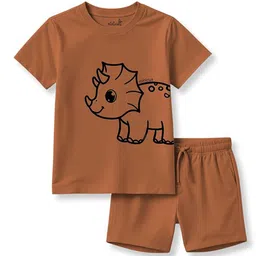 x2o Selection Of 2 Kids Printed Pure Cotton Sleeveless T-shirt With Shorts image 5