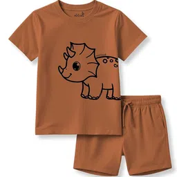 x2o Selection Of 2 Kids Printed Pure Cotton Sleeveless T-shirt With Shorts image 2