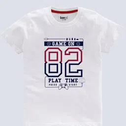 BAESD Boys Pack Of 3 Typography Printed T-shirt image 2