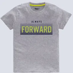 BAESD Boys Pack of 3 Typography Printed T-shirts image 3