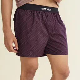 DAMENSCH Men Pack of 3 Printed Ultra-Light Cotton Regular Fit Inner Boxer image 2