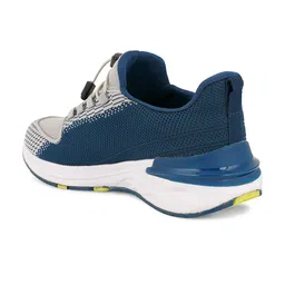HRX by Hrithik Roshan Men Teal Blue & Grey Flyknit Mesh Marking Training or Gym Shoes image 5