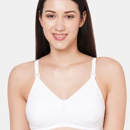 MomToBe Pack of 3 Solid Non-Wired Non Padded Nursing Maternity Sustainable Bras 5502reblkwhtbgfb-30 image 4