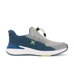 HRX by Hrithik Roshan Men Teal Blue & Grey Flyknit Mesh Marking Training or Gym Shoes image 2