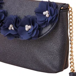 Accessorize Girls Textured Structured Sling Bag With Embellished Detail image 4