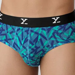 XYXX Men Mid-Rise Geometric Printed Anti-Microbial Basic Briefs image 3