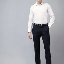 Van Heusen Pure Cotton Slim Fit Geometric Printed Formal Shirt image 4