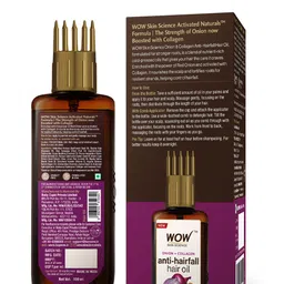 WOW SKIN SCIENCE Onion Black Seed Hair Oil - With Comb Applicator - 100 ml image 3