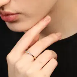 Shein Women Crystal Cross Design Partially Open Cocktail Ring-picture-11