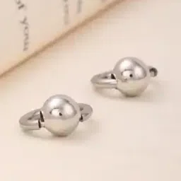 Shein Women Ball Shape Design Silver Studs Earrings-picture-10