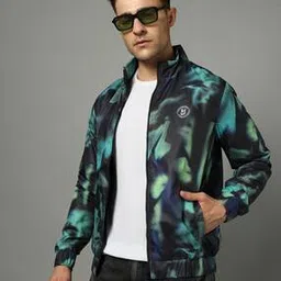 being human Men Printed Regular Fit Bomber Jacket-picture-49