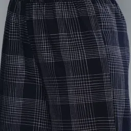 Vishudh Women Navy Blue Printed Pleated Pure Cotton Kurti with Palazzos & With Dupatta image 3