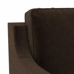 urban ladder create Abbey 3 Seater Fabric Sofa in Dark Earth Colour image 4