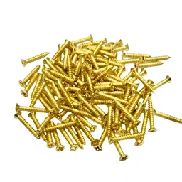"BRASK" Brass Self Tapping Screws | CSK (Countersunk) Phillips Drive | Screws for hardware, electrical, marine, plumbing and industrial applications (25, Golden Brass, 19 mm x 4 mm (3/4 inch)) image 3