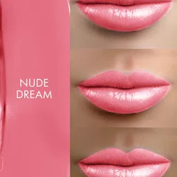 Lakme Absolute Skin Dew Satin Lipstick with Hyaluronic Acid & Avocado Oil - Nude Dream image 3