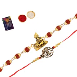 Silver Shine Multicolored Set of 2 Rakhi Combo-picture-25