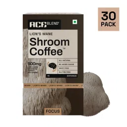 Ace Blend Lions Mane SHROOM COFFEE™ | Mushroom Coffee | KSM 66 Ashwagandha | L-Theanine | MCT | Focus | Memory | 100% Arabica | Instant Black Coffee | Keto | Cold/Hot Brew-image-45