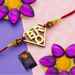 Silver Shine Rakhi With Roli Chawal Greeting Card-picture-47