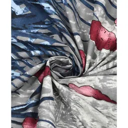 bedsheet dotcom Blue Traditional 180 TC Cotton Printed Bedsheet With Two Pillow Covers For Queen Bed (Little Greene Printed ,Blue ,153 GSM) image 3