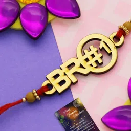 Silver Shine Red Rakhi Set-picture-25