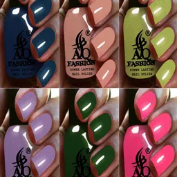 AQ FASHION Set Of 6 Power Lasting Glossy Quick Dry Nail Polish - 9 ml Each-picture-29