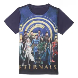 Marvel by Wear Your Mind Boys Blue & Beige Printed T-shirt-picture-13
