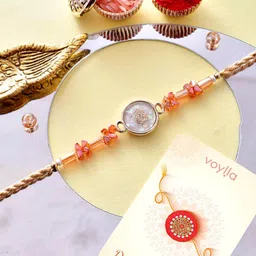 Voylla Men's Bejewelled Thread Rakhi For Brother-picture-36