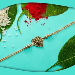 aadita Men Gold-Toned Beaded Rakhi-picture-25