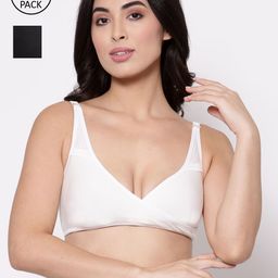 Inner Sense Pack Of 2 Organic Cotton Antimicrobial Sustainable Sleeping/Feeding Bra IMB007E_7G-image-51