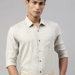 Ecentric Men Checked Regular Fit Eco-Friendly Hemp Shirt-picture-23