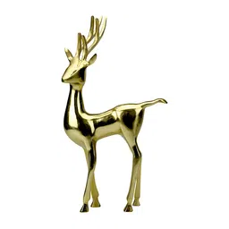 Hind Decor Yellow Christmas Deer Showpiece-image-46
