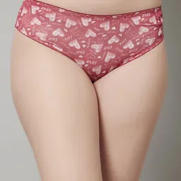 PrettyCat Women Red Love Printed Bikini Briefs-picture-34