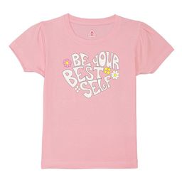 Wear Your Mind Girls Typography Printed Puff Sleeves Pure Cotton T-shirt-picture-7