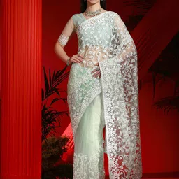 Mitera Embroidered Net Designer Saree-picture-37