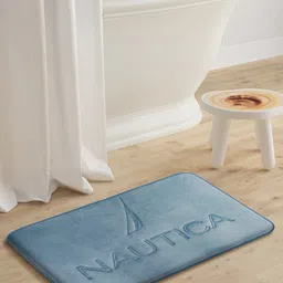 Nautica Grey 2000 GSM Memory Foam Anti-Skid Bath Rug-picture-13