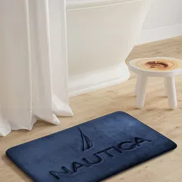 Nautica Navy Blue Anti-Skid 2000 GSM Bath Mat-picture-14