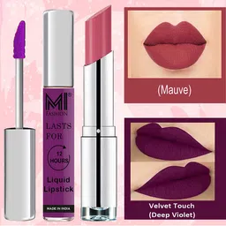 MI FASHION Set of A Valentine Match Liquid Lipstick 3.5 ml & Creamy Matte Lipstick 3.5 g-picture-15