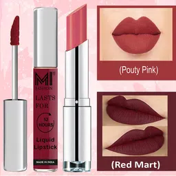 MI FASHION Set of A Valentine Match Liquid Lipstick 3.5ml & Creamy Matte Lipstick 3.5g-picture-40