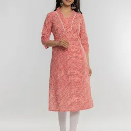 Krati Creations Leheriya Printed Straight Kurta-picture-14