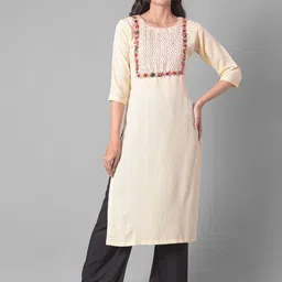 Dollar Missy Floral Yoke Design Thread Work Straight Kurta-picture-21