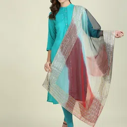 Dupatta Bazaar Organza Dupatta with Gotta Patti-picture-11
