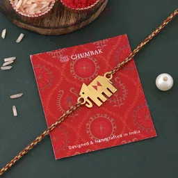 Chumbak Elephant Design Thread Rakhi image 1